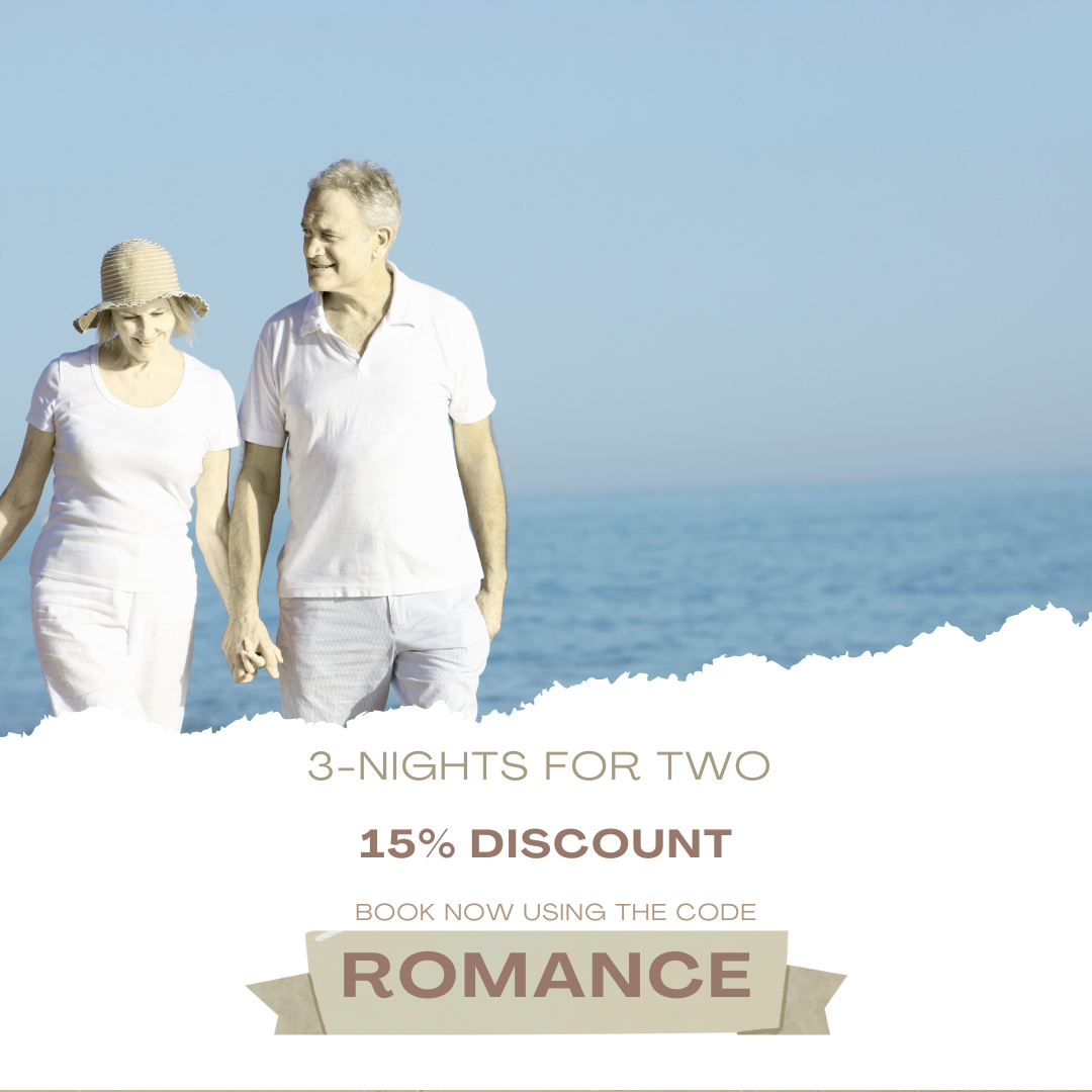 ROMANCE Stay 3-nights for two at 15% discount